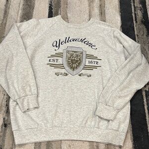 Vintage Yellowstone Gray Sweater